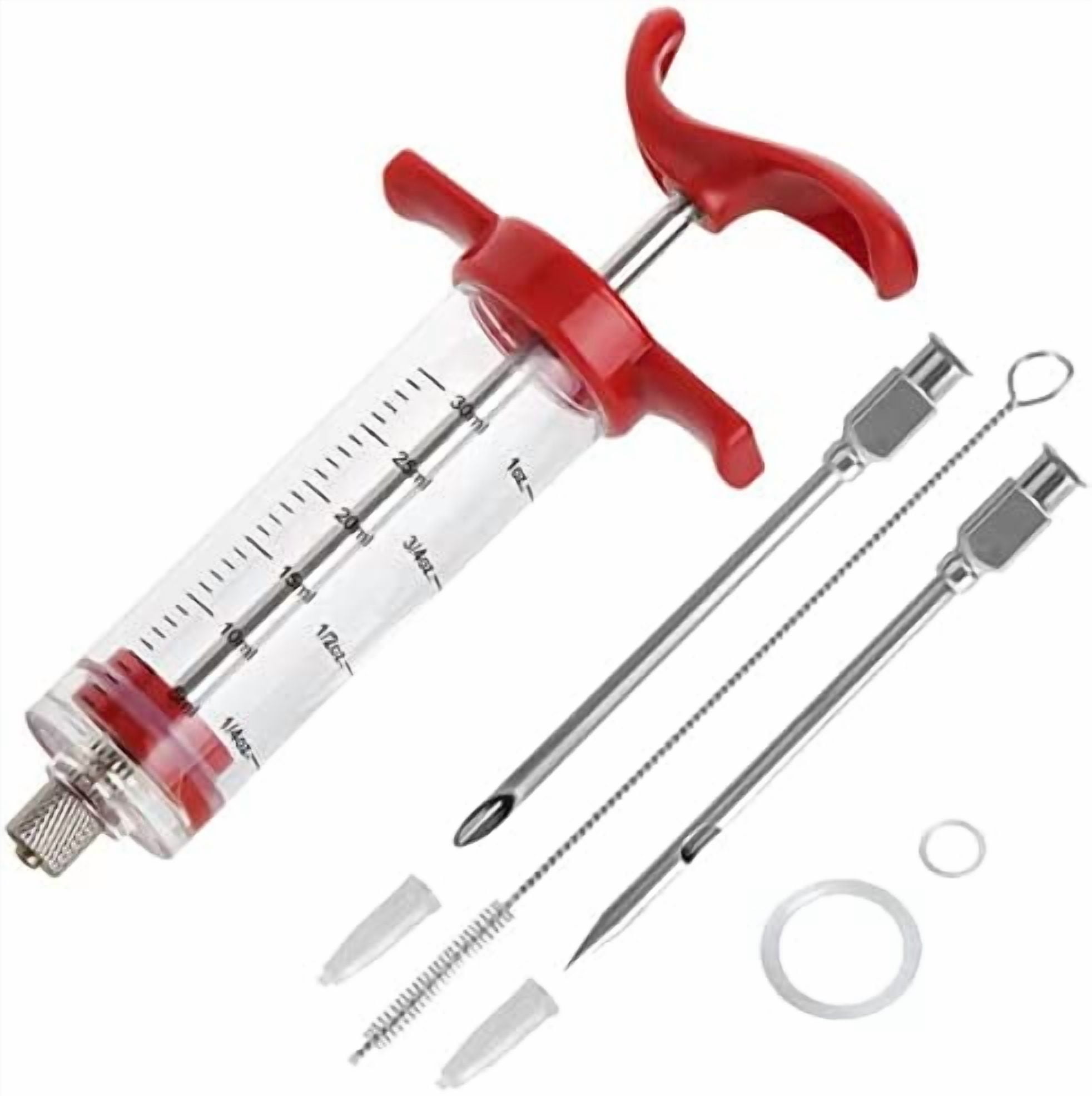 Premium Meat Injector, Marinade Injector Syringe with 2 Meat Needles ...