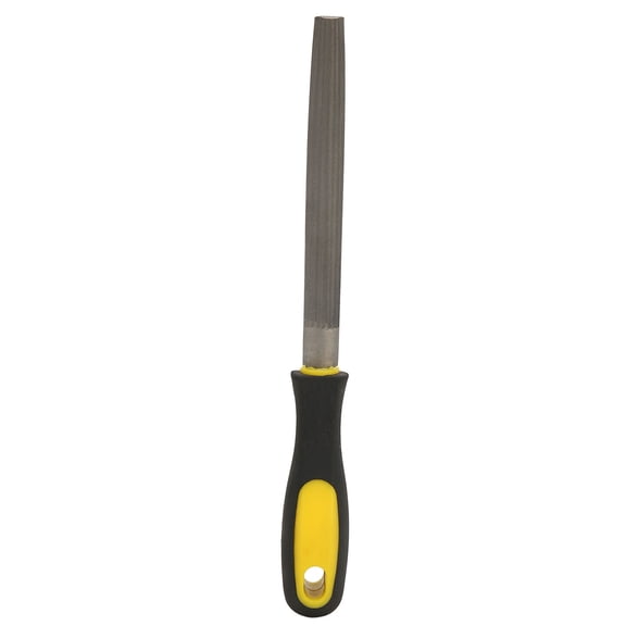 Premium Medium Tooth Half Round Metal File Crafted from T12 Carbon Tool Steel, 10.2 inches / 26.0 cm Overall Length, Ideal for Metal Shaping and Sharpening with Ergonomic Comfortable Non-Slip Grip