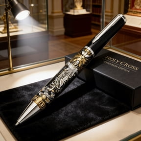 Premium Memorial Pen Stainless Steel Religious Gift Durable Writing Instrument for Commemoration & Reflection