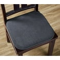 thumbnail image 1 of Premium Memory Foam Non-Slip Ultra Soft Chenille Surface Chair Pad Cushion - Charcoal Gray, 1 of 1