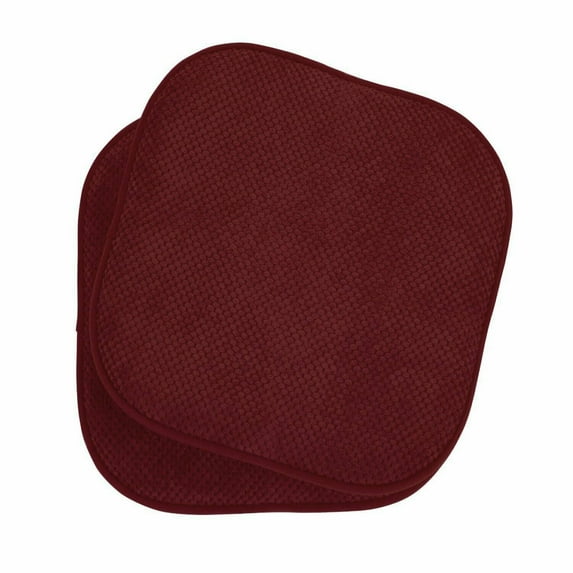 Premium Memory Foam Non-Slip Ultra Soft Chenille Surface Chair Pad Cushions - Assorted Colors