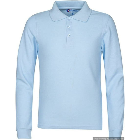 Premium Men Long Sleeve Polo Shirts – Stain Guard Polo Shirts for Men