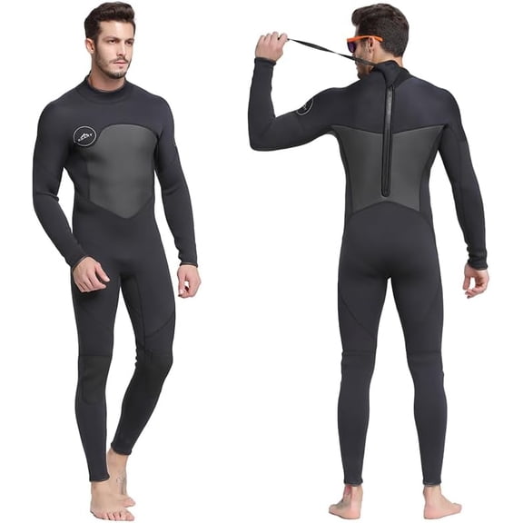 Premium Men's 1.5mm Neoprene Full Body Wetsuit, Keep Warm & Comfy, Adult Men Fullsuit Diving Suit for Scuba Diving Snorkeling Surfing Swimming Kayaking Paddling SUP All Watersports