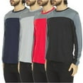 thumbnail image 1 of Daresay Men’s Performance Long Sleeve T-Shirt Pack of 4 – Moisture-Wicking, Breathable, Workout & Running Activewear, (Up to 3X), 1 of 5