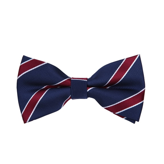 Premium Men's Striped Adjustable Tuxedo Neck Bowtie Bow Tie