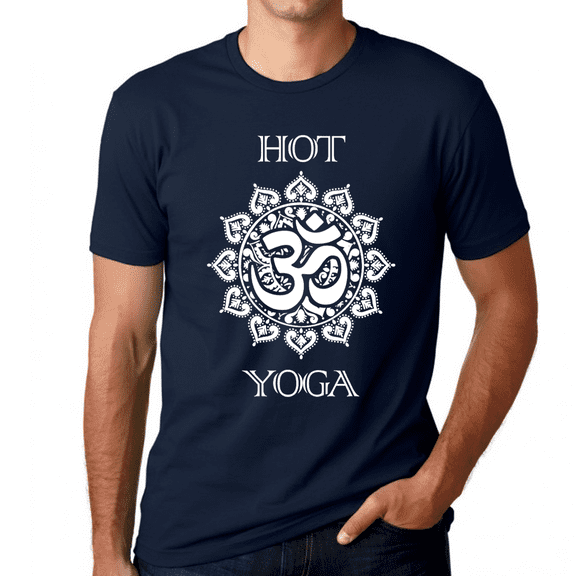 Premium Mens HOT Yoga Shirts for Men Vintage OM HOT Yoga Shirt