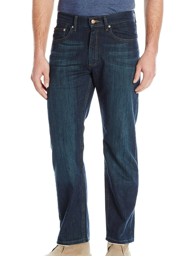 Jean Lee Kansas Homme - Bleu Straight Regular, Taille W36 L30, Denim Vintage