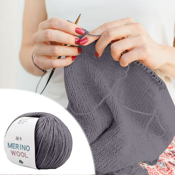 Premium Merino Wool Yarn for Knitting - Soft, Medium-Thick 2.0mm Hand-Woven Yarn - Ideal for Scarves, Hats, Sweaters - Warm & Durable - 4.0mm Knitting Needle Recommended - 9cm Skein Size