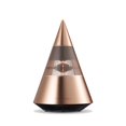 thumbnail image 1 of Premium Metal Bluetooth Speaker with Ambient Light, Hi-Fi 360° Surround Sound, 30W Desktop Wireless Speaker, Gold, 1 of 6