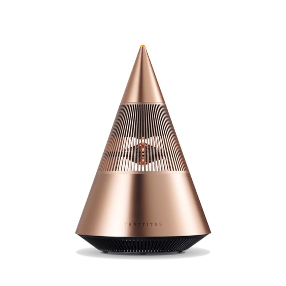 Premium Metal Bluetooth Speaker with Ambient Light, Hi-Fi 360° Surround Sound, 30W Desktop Wireless Speaker, Gold