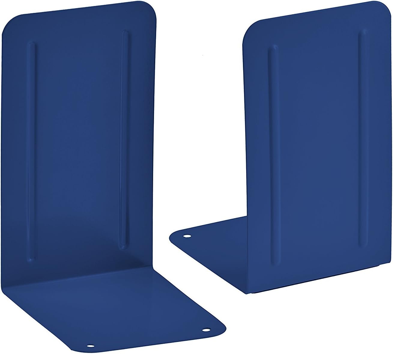 Premium Metal Bookends (Heavy Duty) (Deep Blue Color) (1 Pair