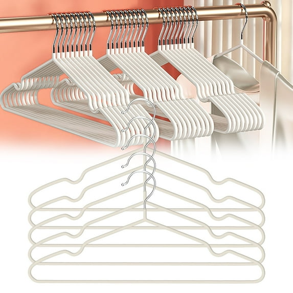 Premium Metal Hangers 5 Pack, Non-Slip Alloy Hangers, Sturdy Clothes Hanger with Sturdy Hook, Heavy Duty Durable Coat Hanger for Closet Space Saving, 15.94x7.08"