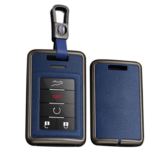 Premium Metal Key Fob Cover for Cadillac SRX ATS ELR XTS 2010-2015 Models  Durable Keyless Entry Remote Protector Case Metal Keychain