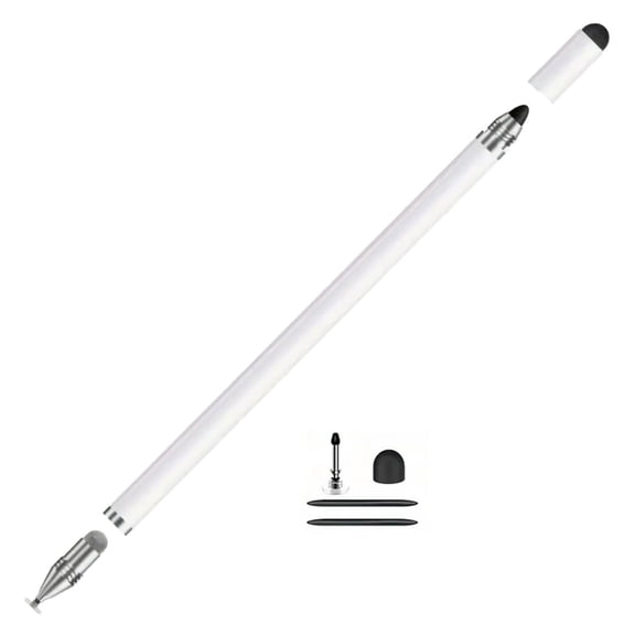 Premium Metal Styluses Pen with Fiber/Silicone/Disk Tip MultiDevice Compatible Digital Art Note Taking Tool for Creators