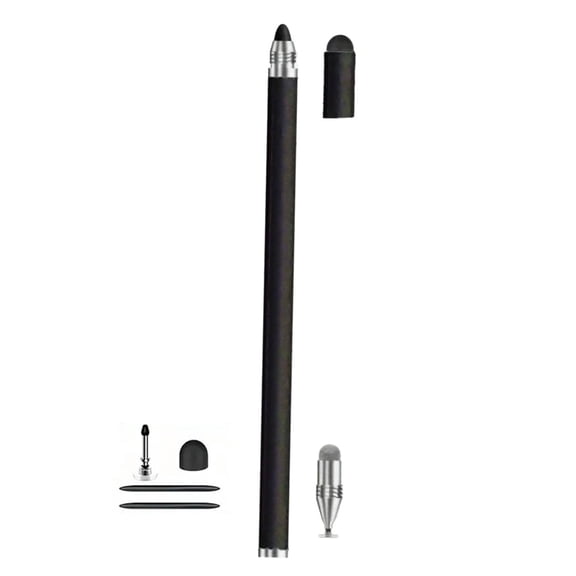 Premium Metal Styluses Pen with Fiber/Silicone/Disk Tip MultiDevice Compatible Digital Art Note Taking Tool for Creators