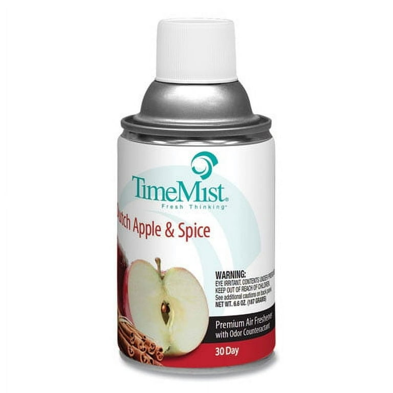 Premium Metered Air Freshener Refill, Dutch Apple and Spice, 6.6 oz Aerosol Spray, 12/Carton Premium Metered Air Freshener Refill, Dutch Apple and Spice, 6.6 oz Aerosol Spray, 12/Carton