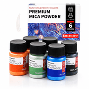 Fantastory Mica Powder Pearlescent Color Pigment, 6 Colors Art Set for Epoxy Resin, 0.35oz/10g