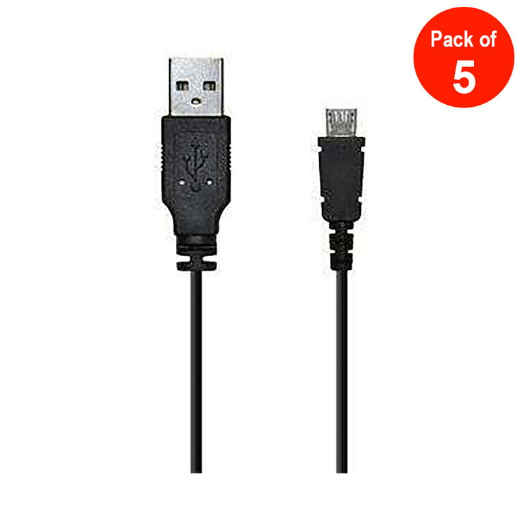 Premium Cord USB - Micro USB Connection Cable 5 m, USB A Male to Micro B  Male, USB 2.0 High Speed Data Cable, 5 Pins, 2X Shielded, AWG28, Colour