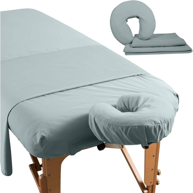 Premium Microfiber 3 Piece Massage Sheet Set Includes Massage Table