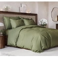 thumbnail image 1 of CGK Linens 3-Piece Premium Duvet Cover Set - King Size Soft Comforter Cover With Zipper & Matching Pillowcases, Sage Green, 1 of 7