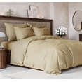 thumbnail image 1 of CGK Linens 3-Piece Premium Duvet Cover Set - Queen Size Soft Comforter Cover With Zipper & Matching Pillowcases, Beige, 1 of 7