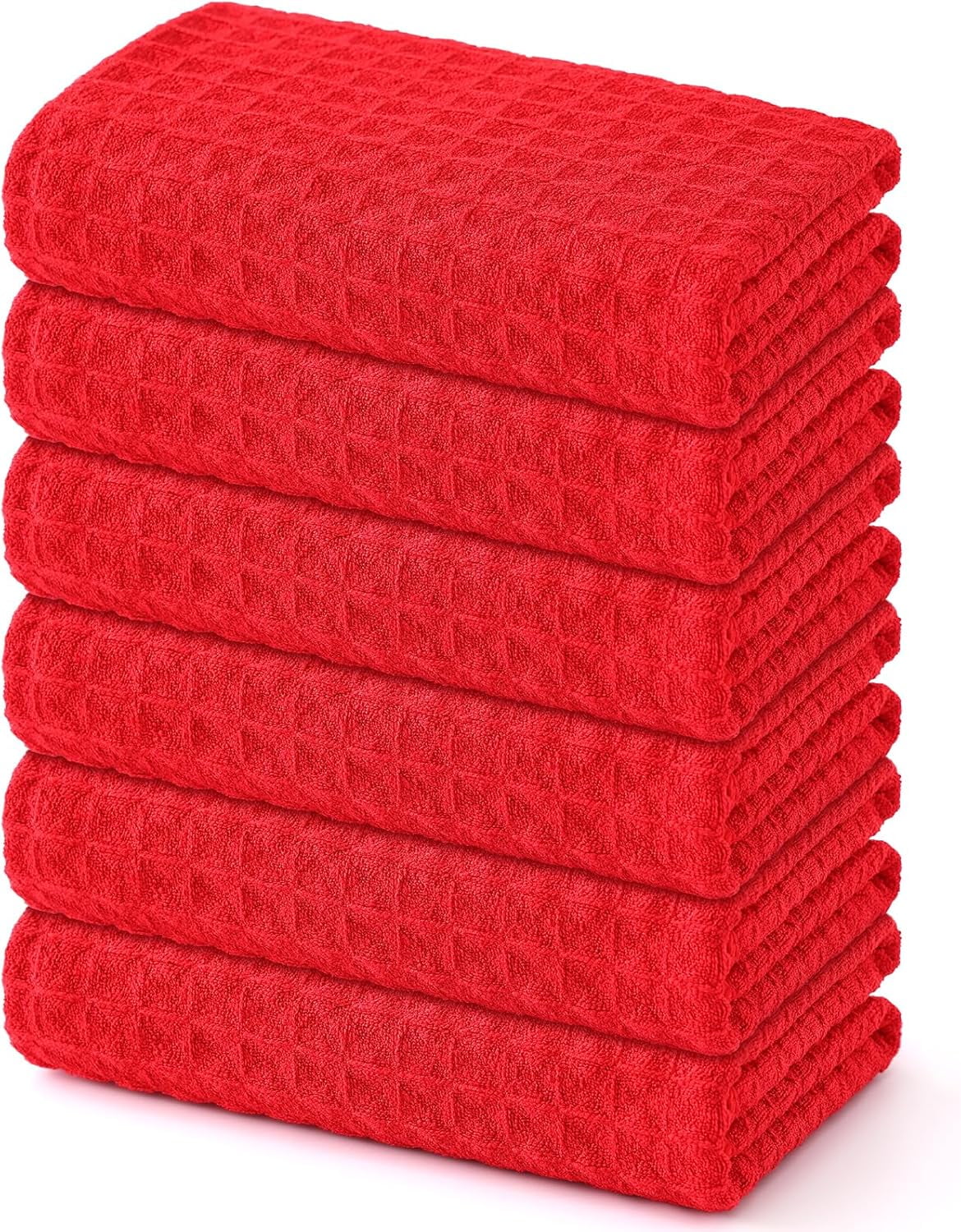 Premium Microfiber Waffle Weave Kitchen Dish Cloths, 12 x 12 Inch Ultra ...