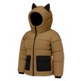 thumbnail image 1 of Premium Midweight Women Brown Puffer Jacket Bubble Down Insulated Winter Coat-XL, 1 of 9