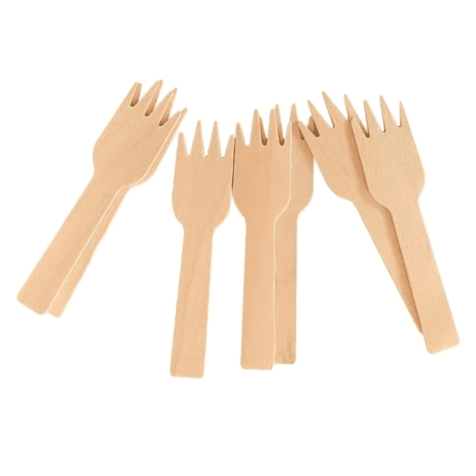 Premium Mini Wooden Forks for Small Bites and Appetizers EcoFriendly