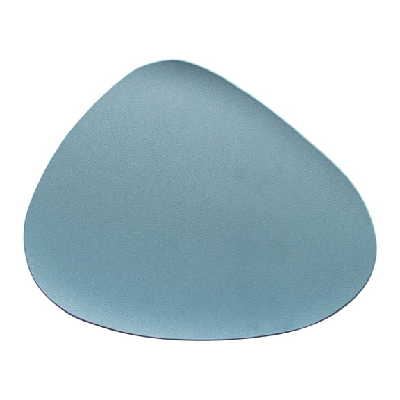 Premium Minimalist Faux Leather Water Drop Placemats - Waterproof Oil Proof Heat Resistant PVC Table Mats for Dining Room Kitchen - 6 Pack Non Slip Protective Mats