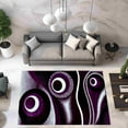 thumbnail image 1 of Premium Hand Carved Abstract Modern Rug Contemporary Colorful Thick Carpet Design 1504 (7'8"x10'8",Purple), 1 of 9