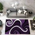 thumbnail image 1 of Premium Hand Carved Abstract Modern Rug Contemporary Colorful Thick Carpet Design 327 (2'6"x3'9",Purple), 1 of 7