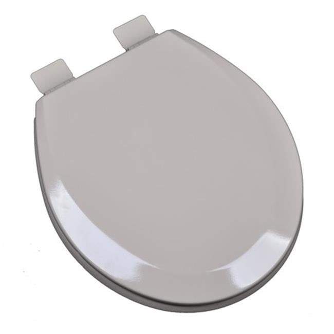 Premium Molded Round Wood Toilet Seat, Fawn Beige