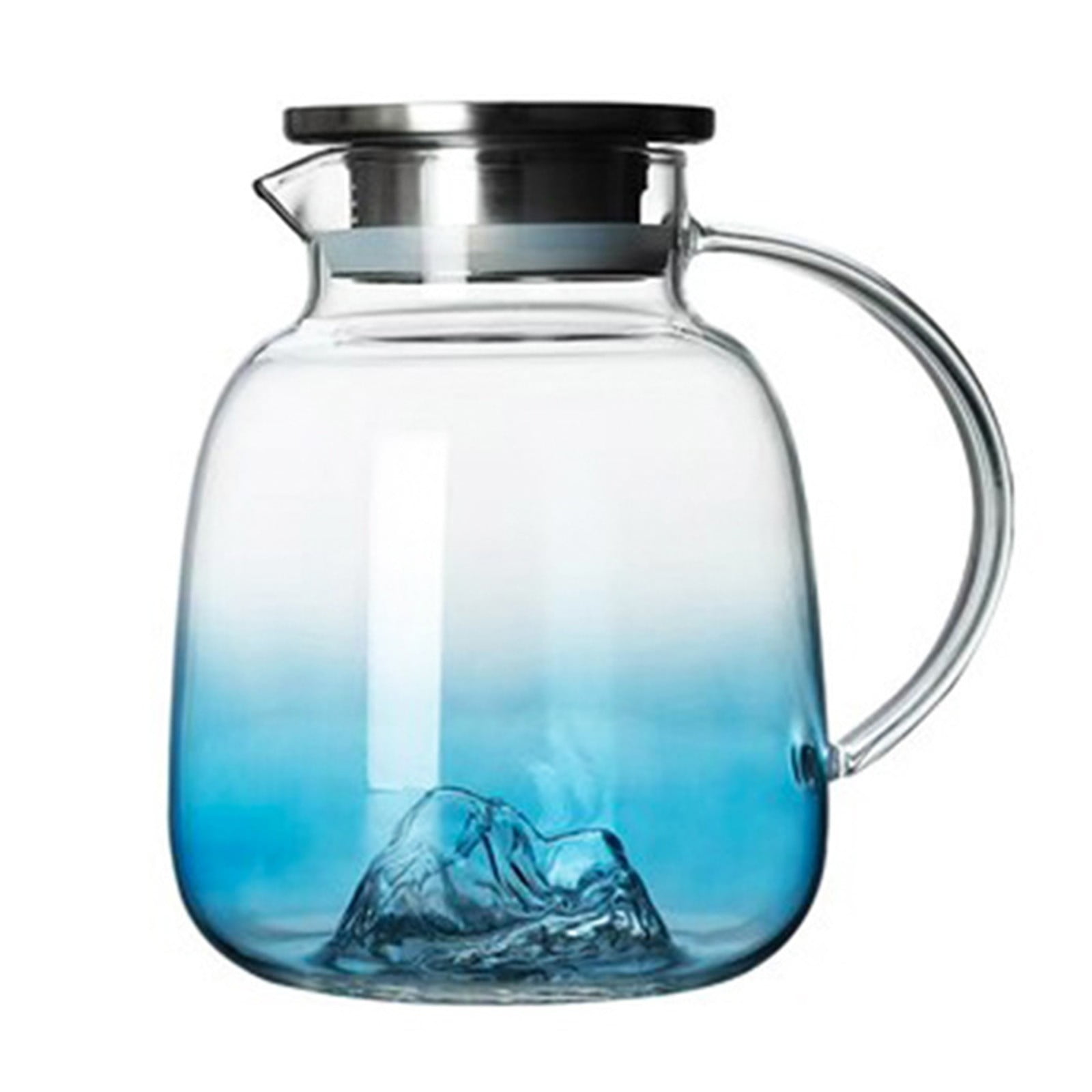 Premium Mountain-Inspired Borosilicate Glass Pitcher Multi-Purpose ...