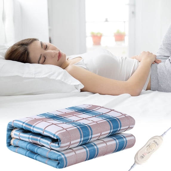 Premium Multi-Zone Electric Heated Mattress Pad King Size, 4.9x2.3 Ft, Overheating Protection Control, Dual Controllers, Auto Off, Individual Body and Feet Settings, Machine Washable