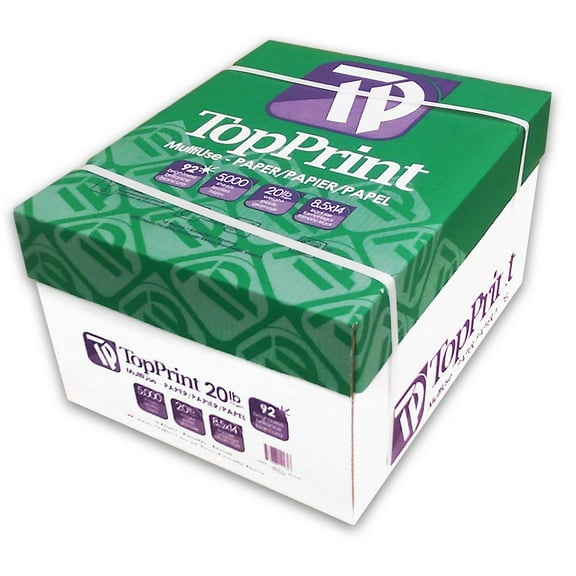 Copy Paper, 5000 Sheets, 500 Sheets/Ream, 10 Reams