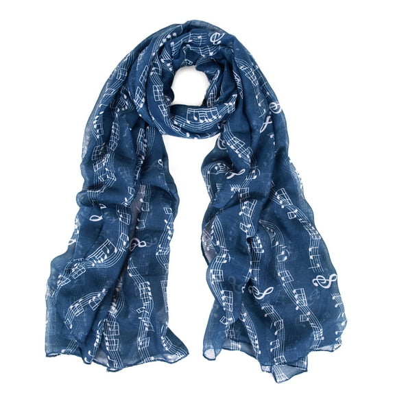 Premium Music Notes & Chords Fashion Scarf Wrap - Different Colors