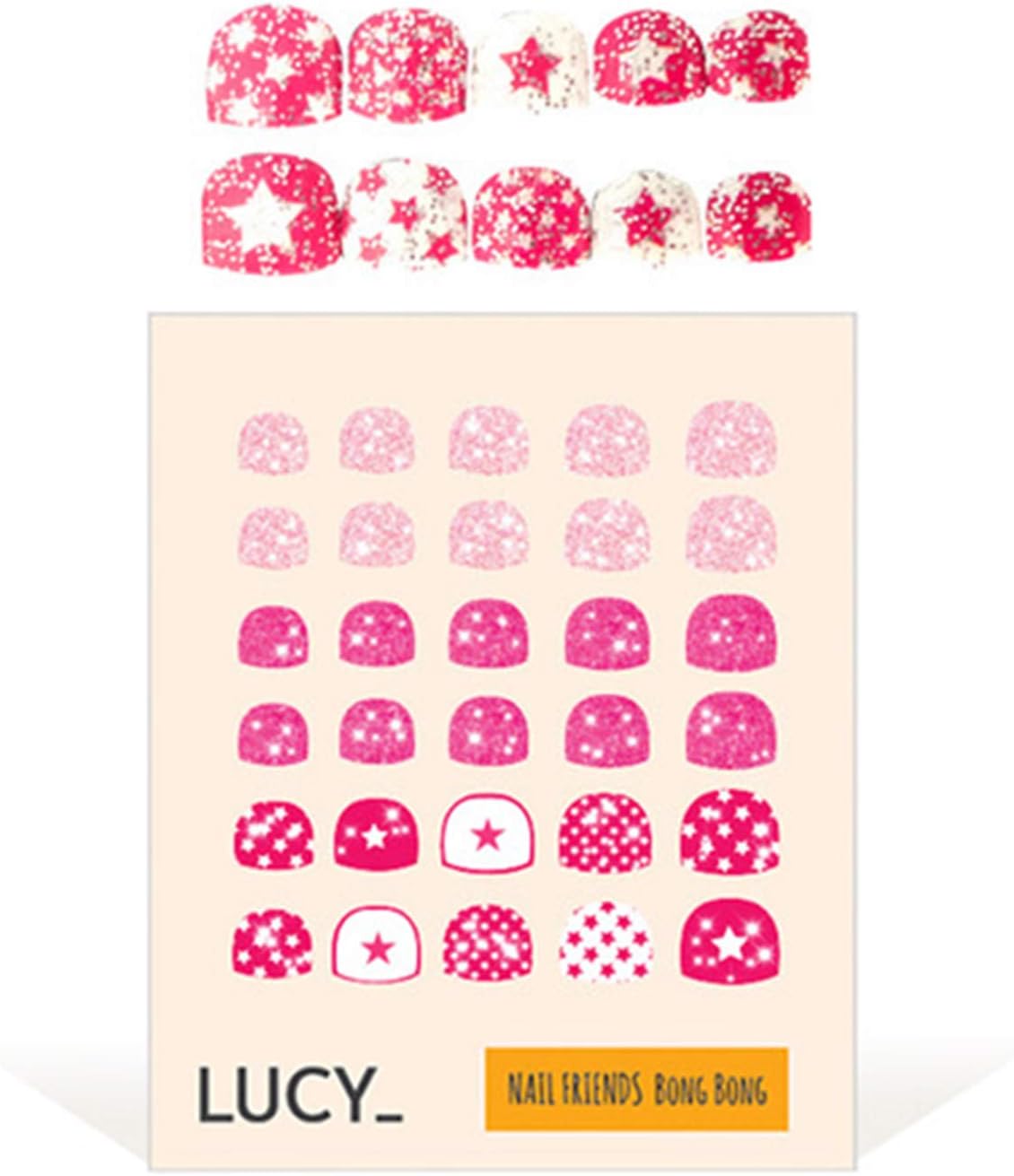 Premium Nail Wraps For Kids 36 Yo 30 NonToxic Nail Polish Stickers