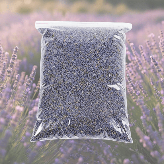 Premium Natural Dried Lavender Buds, Ultra Blue Grade Fragrant Dried Flowers for Crafts, Sachets, Relaxation and Decor, 1 Pound Bulk Wholesale