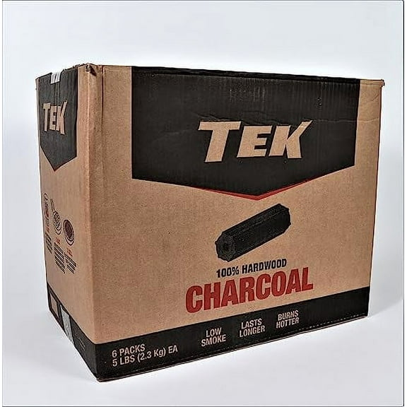 Premium Natural Hardwood Charcoal, Log Style (30 LBS)