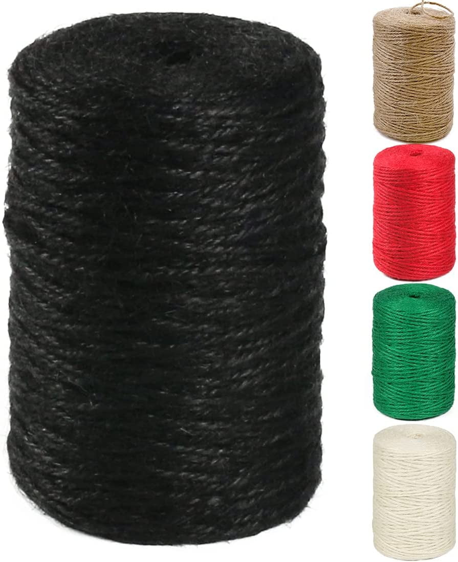 Premium Natural Jute Twine Rope 600 Feet Versatile Colored Twine for