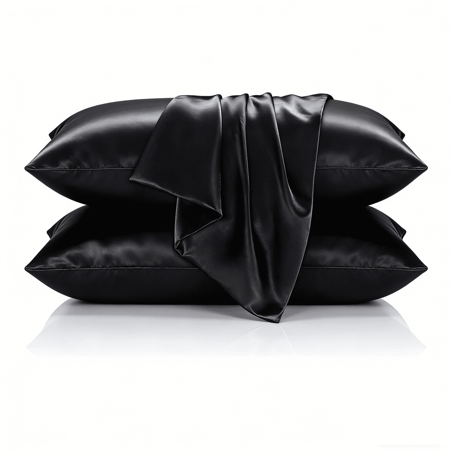 Premium Natural Mulberry Silk Pillowcase for Hair and Skin Made in Germany, 22 Momme 6A Silk Pillow Cases Standard Size with Zipper, Ideal for Women's Beauty Sleep, 2 Pcs 20"x26'', Standard