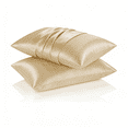 thumbnail image 1 of Cooling Technology Premium Silk Like Pillowcase for Hair and Skin Care, Silk Pillow Shams Standard Size with Zipper, Ideal for Women's Beauty Sleep, 2 Pcs 20"x26'', Standard, 1 of 5