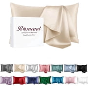 Premium Natural Mulberry Silk Pillowcase for Hair and Skin, 22 Momme 6A Silk Pillow Cases Standard Size with Zipper, Ideal for Women's Beauty Sleep, 1 Pc 20"x26"