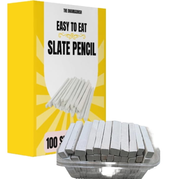 Premium Natural White Slate Pencils Sticks Non-Toxic, With Earthy Texture | Long Lasting