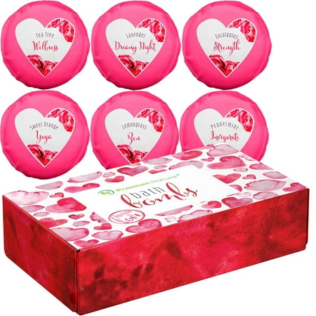Premium Nature Love Edition Bath Bombs Gift Set, 6 Count