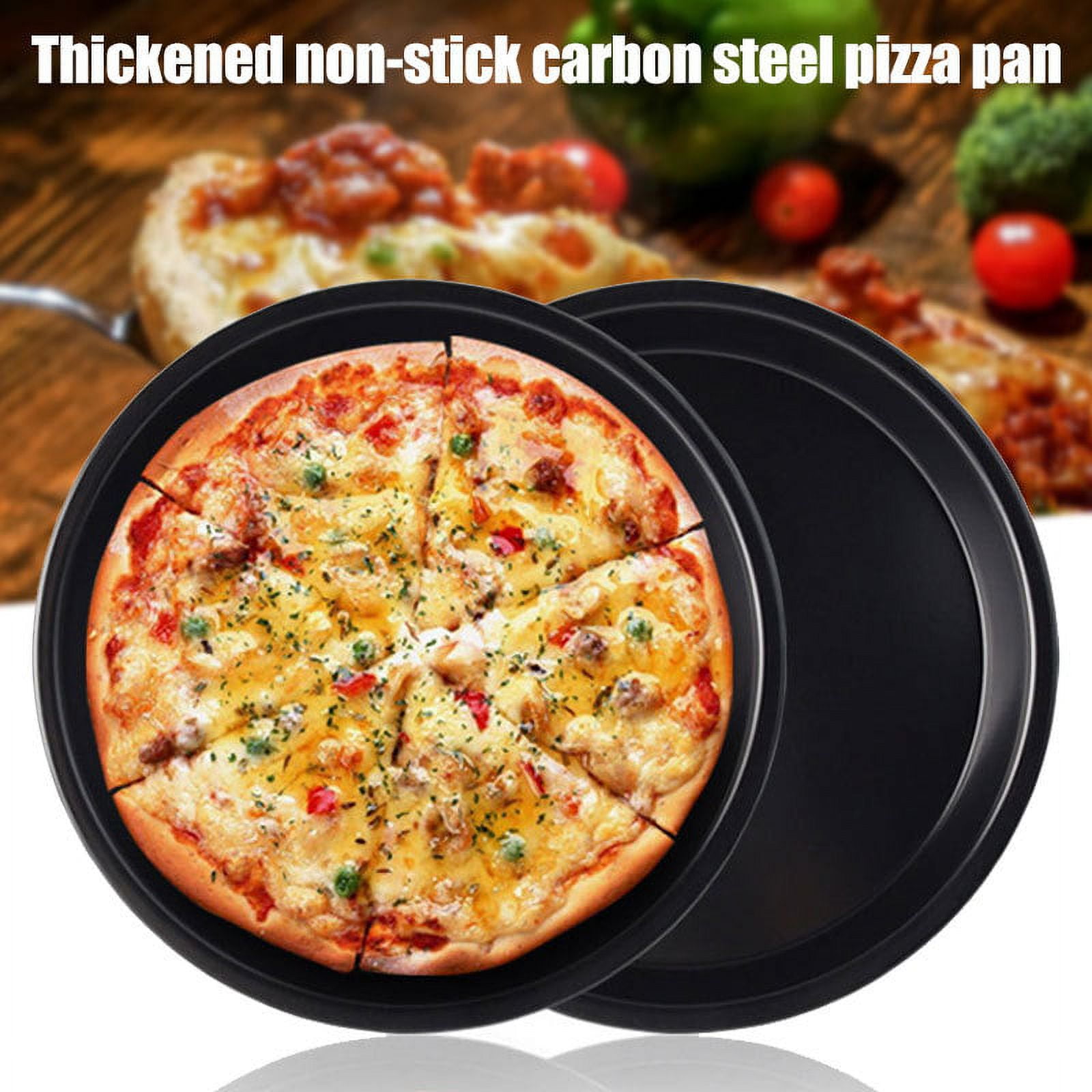 Premium Non-Stick Bakeware Pizza Pan for Oven 8/9/10-Inch Carboon
