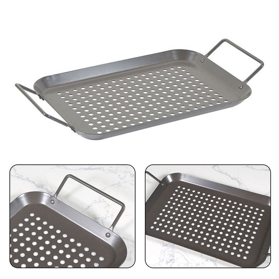 Premium Non-Stick Grill Topper BBQ Pan Set for Flavorful and Hassle-Free