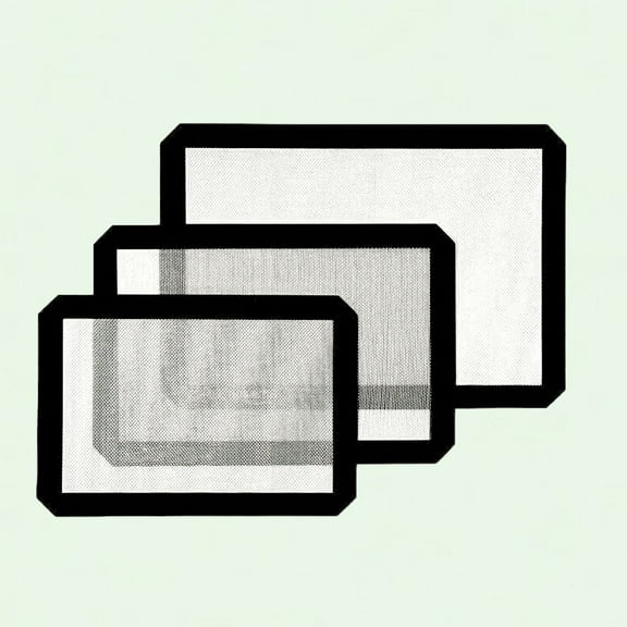 Premium Non-Stick Silicone Baking Mats - Small, Medium, Large Sizes - Heat-Resistant, Reusable & Food-Safe Mat for Oven Cookies, Macarons, Bread & Pastries