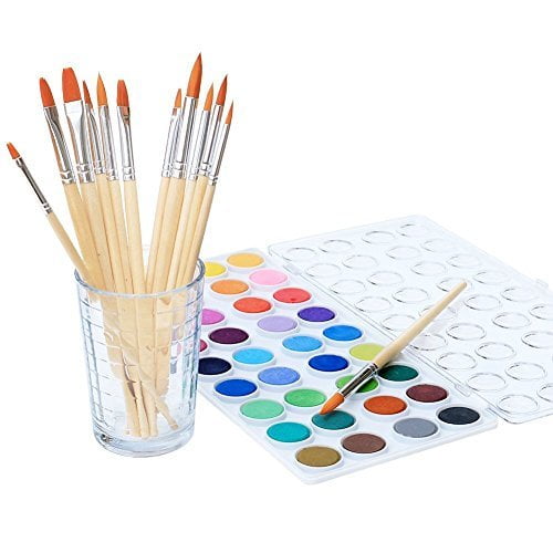Premium NonToxic Watercolor Paint Set for Kids and Adults Vibrant
