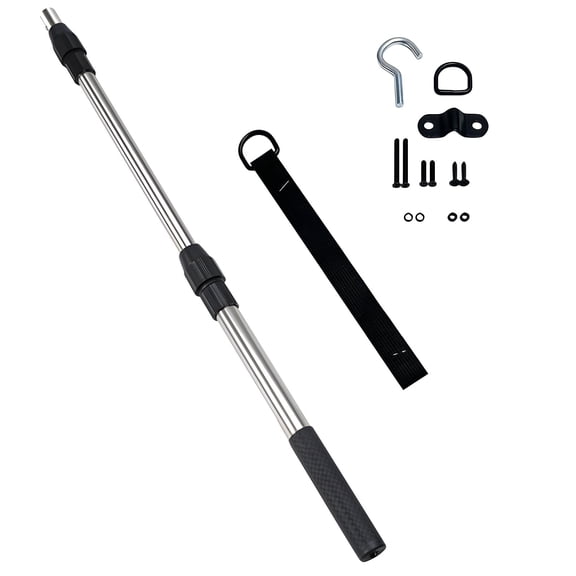 Premium Nonrust Steel Attic Ladder Drop Set Including Hook Rope And Locking Buckles